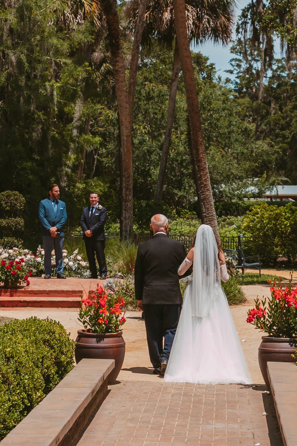 Washington Oaks Gardens State Park Wedding in Palm Coast, Florida. Ceremony photography.