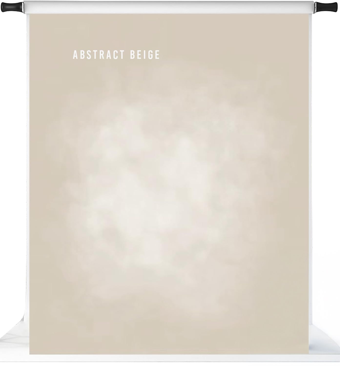 Abstract beige photography backdrop with soft, cloudy texture and neutral tones, ideal for portrait photography.