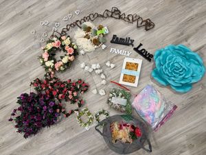 Props! Garlands, light up garland, florals, bag of flowers, signs, pastel feathers, if you have a question please ask