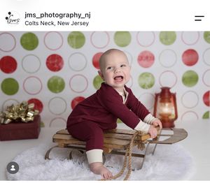Holiday circle vinyl backdrop 4x5  easy to wipe off and best for sitters and newborn sessions