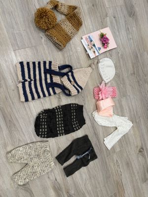 Some retired newborn outfits and wraps that I have not used in a while