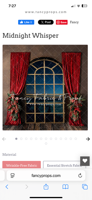 Holiday Window fabric drop I have to get you size