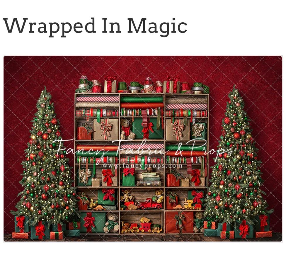 Wrapped in Magic fleece backdrop size-10x8  Used once