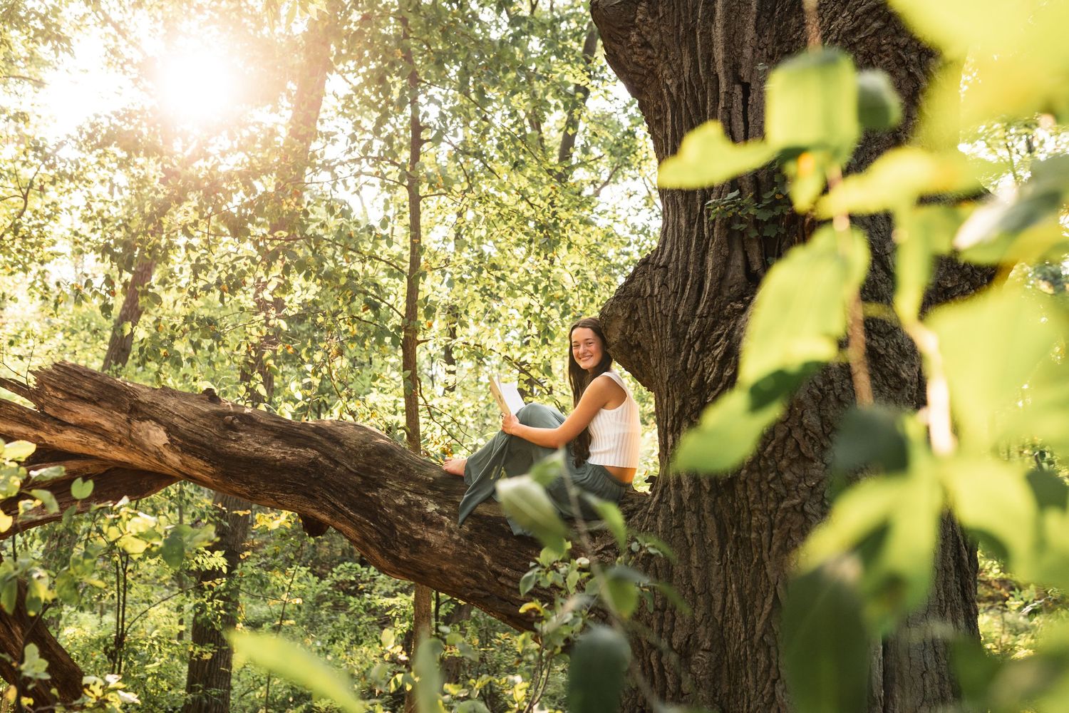 Outdoor family photo session at a park in Portland Michigan