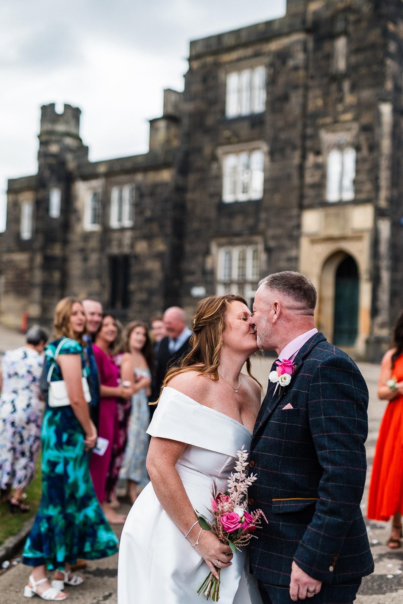 Natural wedding photograph at Dudley Register Office in Priory Hall and its grounds