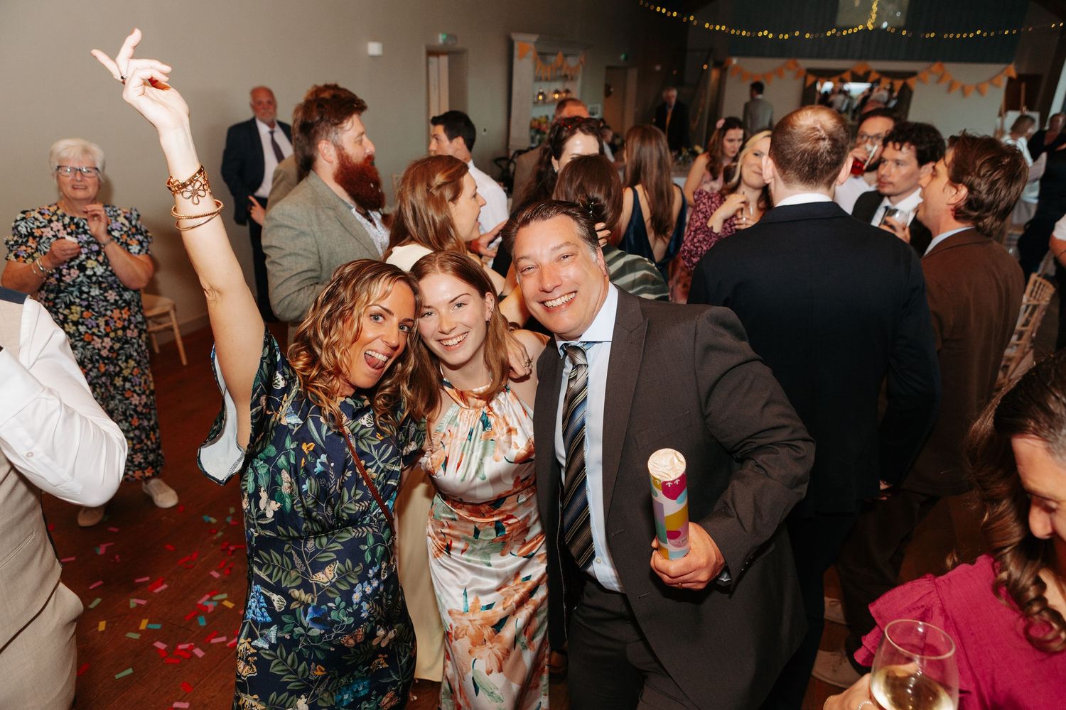 party time at Chalk Barn, Wiltshire