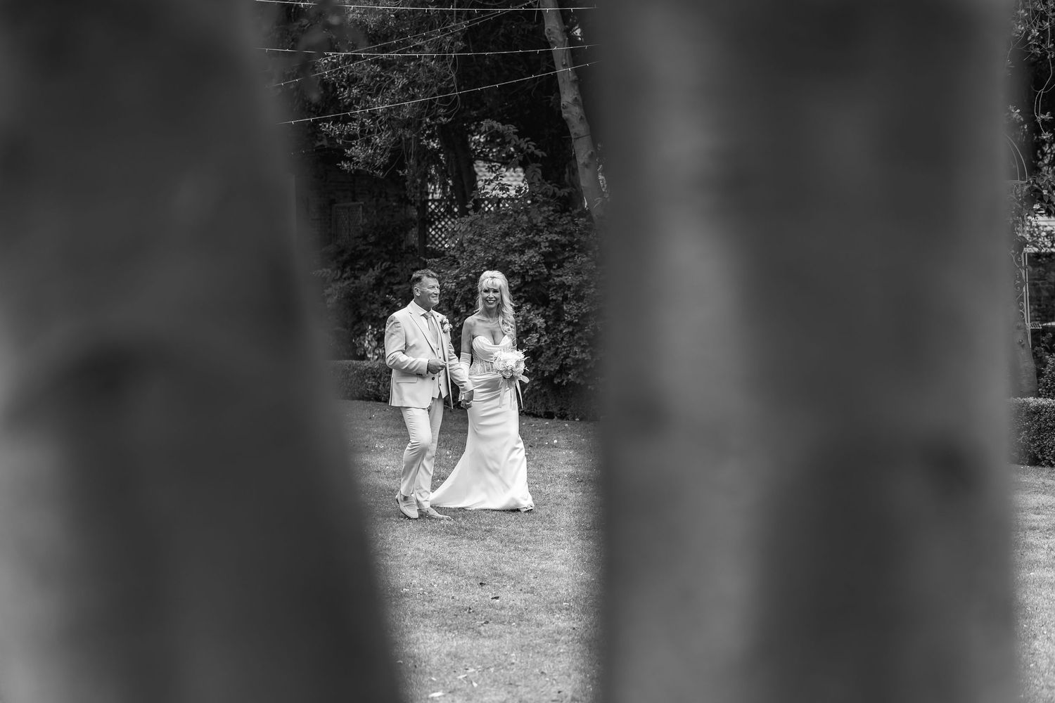 Couple laughing together during a relaxed portrait session