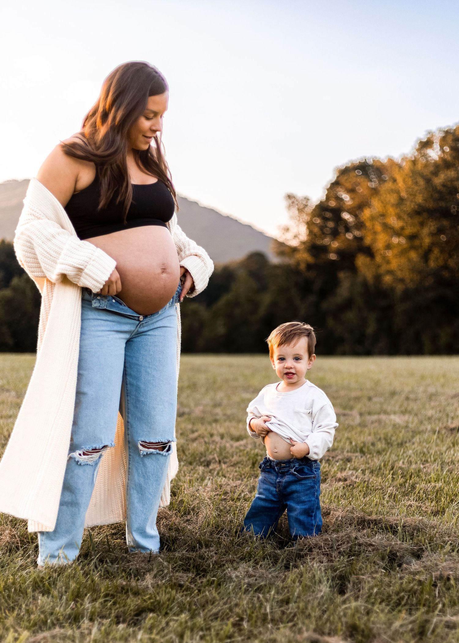 photo Christmas fall newborn family announcement Winston Salem advance Mocksville clemmons advance lewisville Kernersville triad
