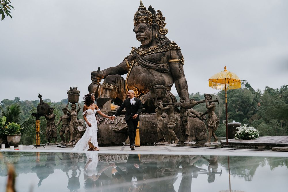 Professional wedding photographer at The Kayon Jungle Resort.
