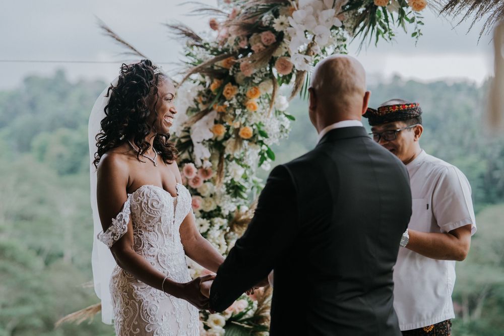Professional wedding photographer at The Kayon Jungle Resort.