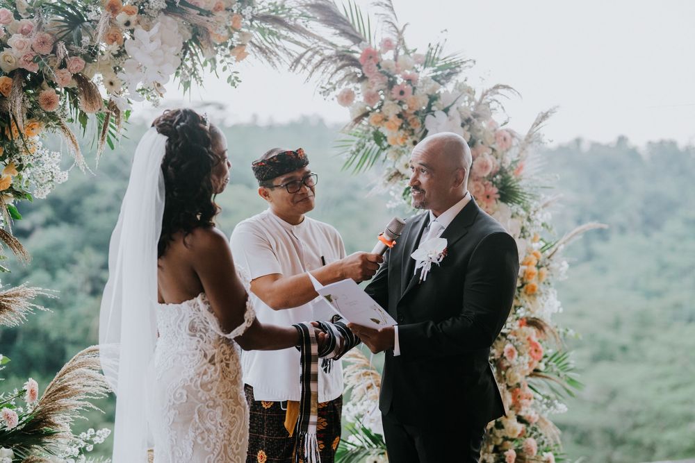 Professional wedding photographer at The Kayon Jungle Resort.