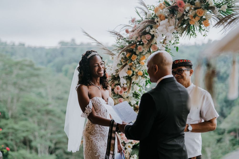 Professional wedding photographer at The Kayon Jungle Resort.