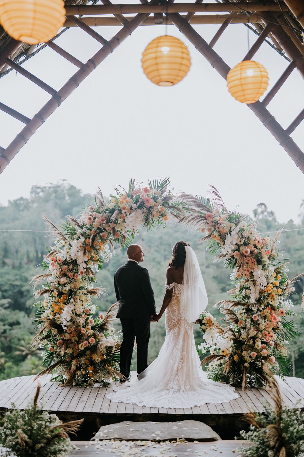 Luxury wedding photography experience at The Kayon Jungle Resort.