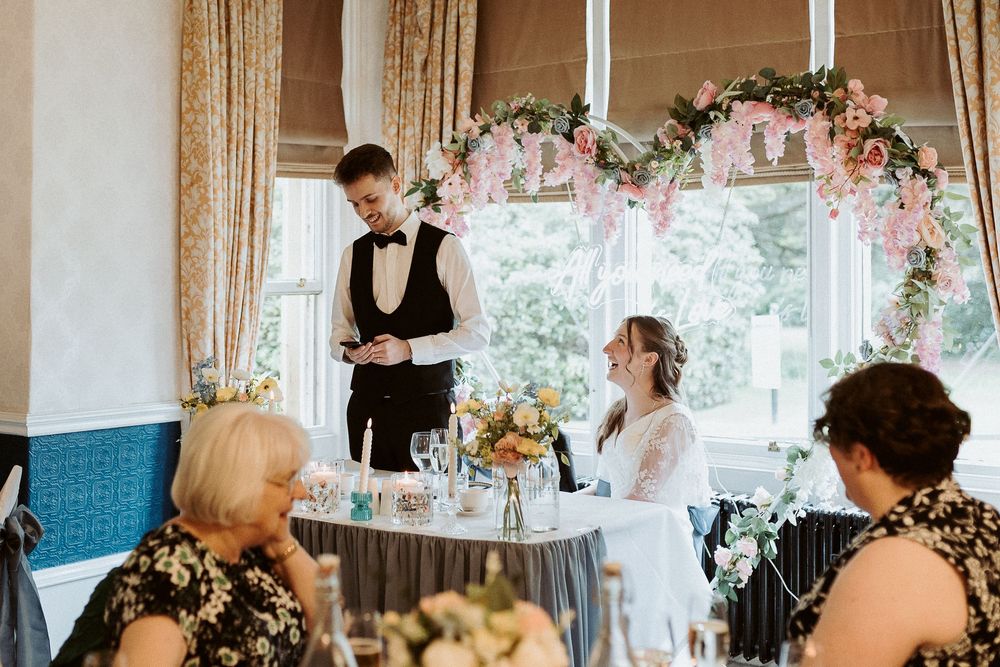 Weetwood Hall Wedding Speeches by Chelle Lundy Photography