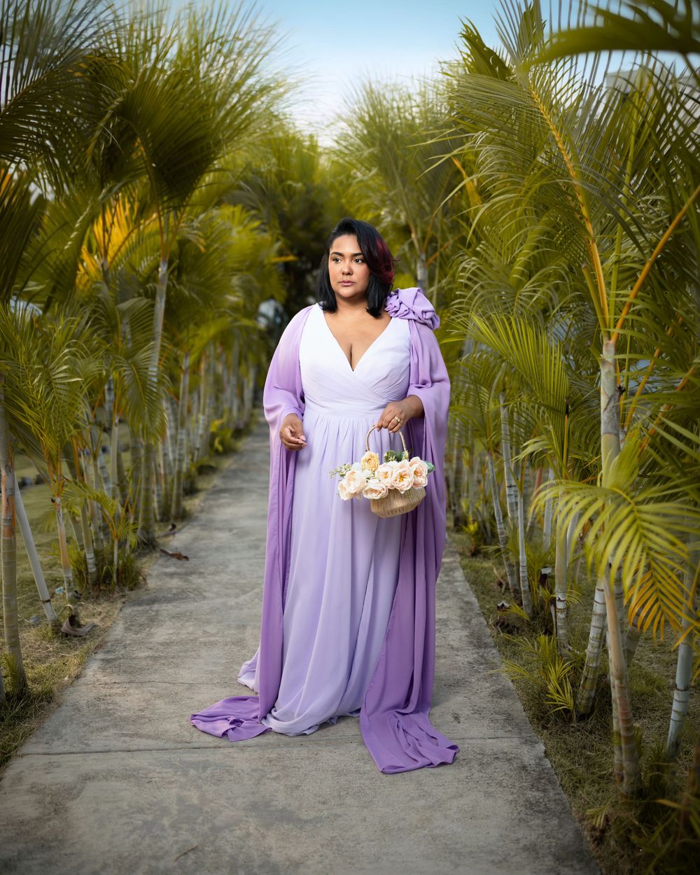 Sesion de fotos bosque vestido rojo de noche República Dominicana