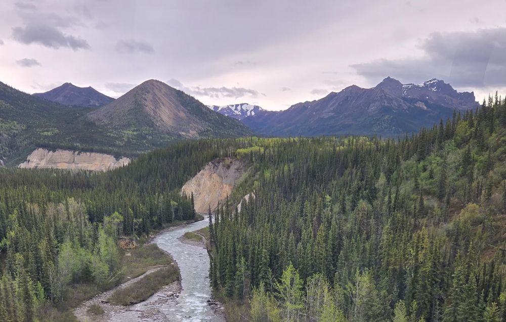 Overlook of the Nenana River valley, captured right on the eastern edge of Denali National Park and Preserve.