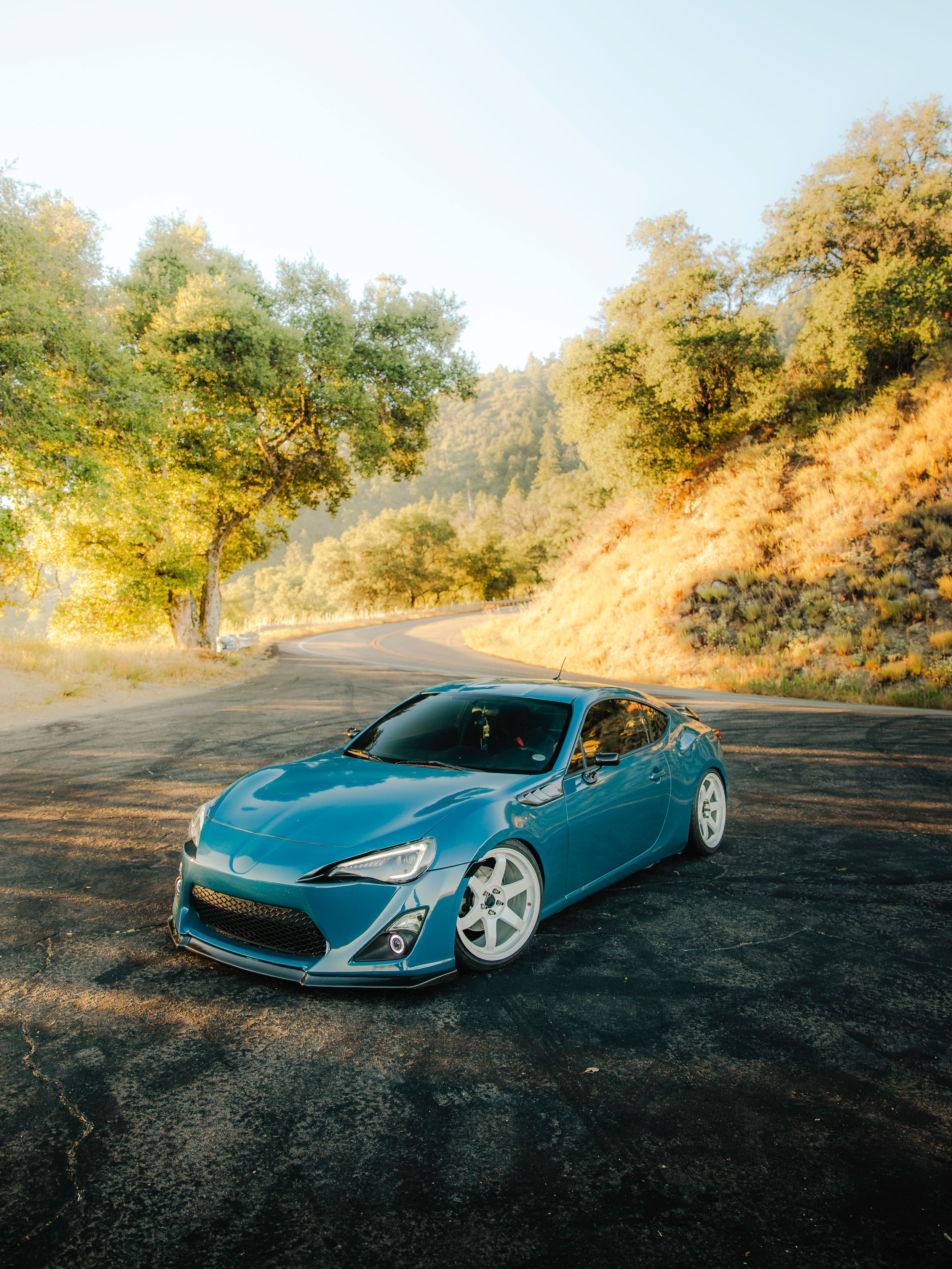 Toyota GT86 on a spirited canyon drive.