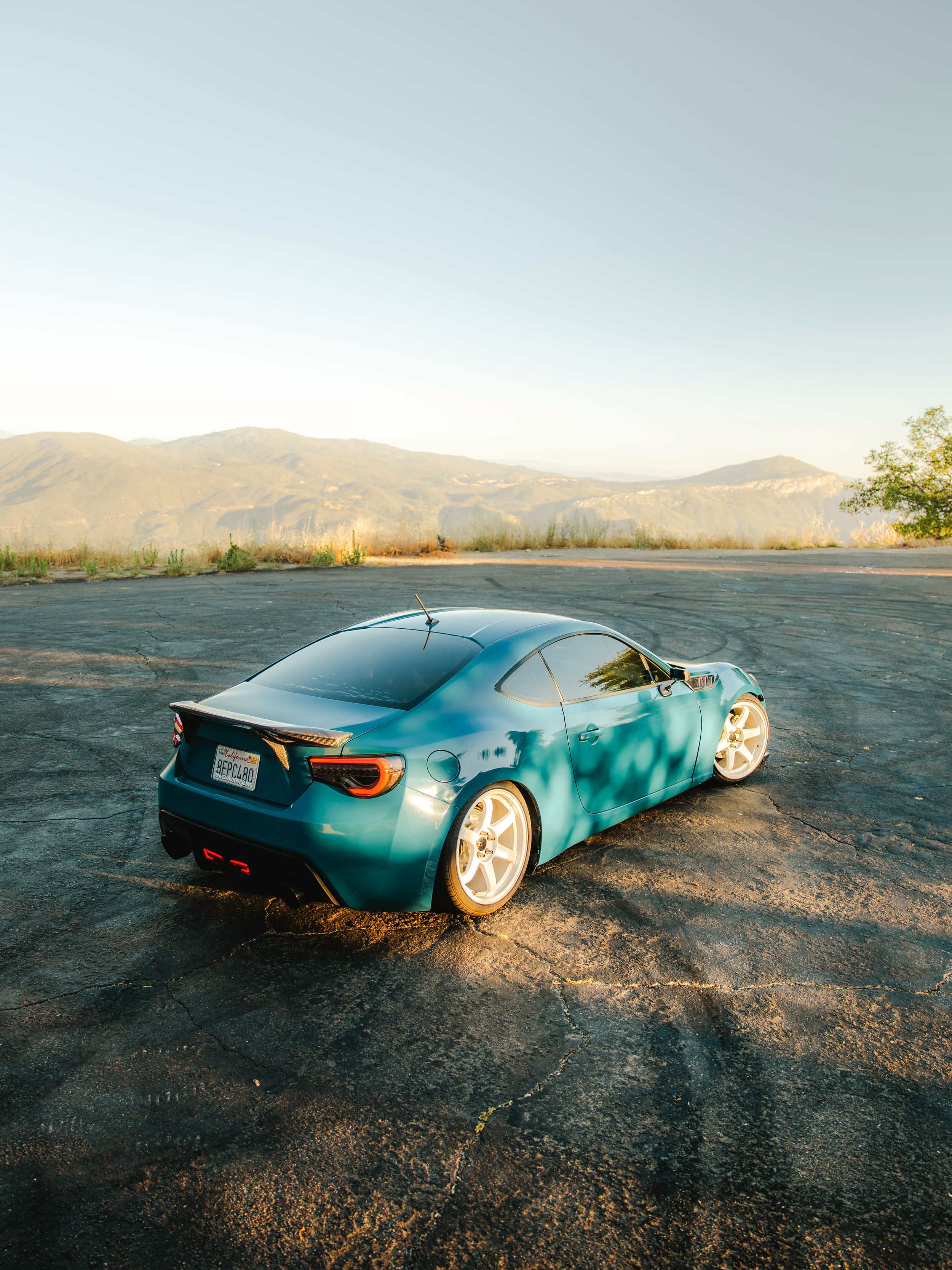 Toyota GT86 on a spirited canyon drive.