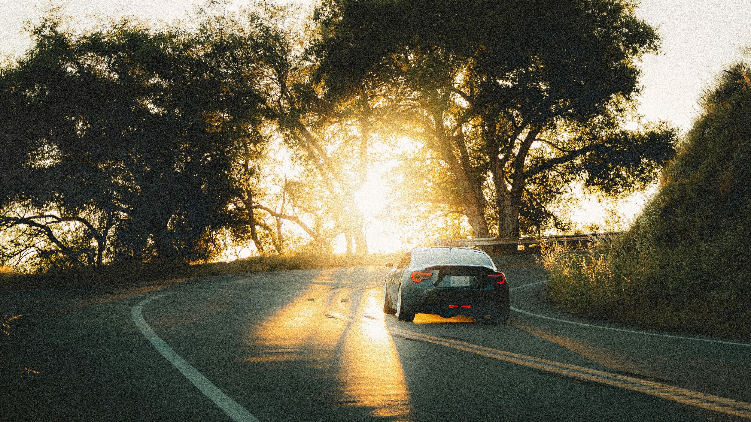 Toyota GT86 on a spirited canyon drive.