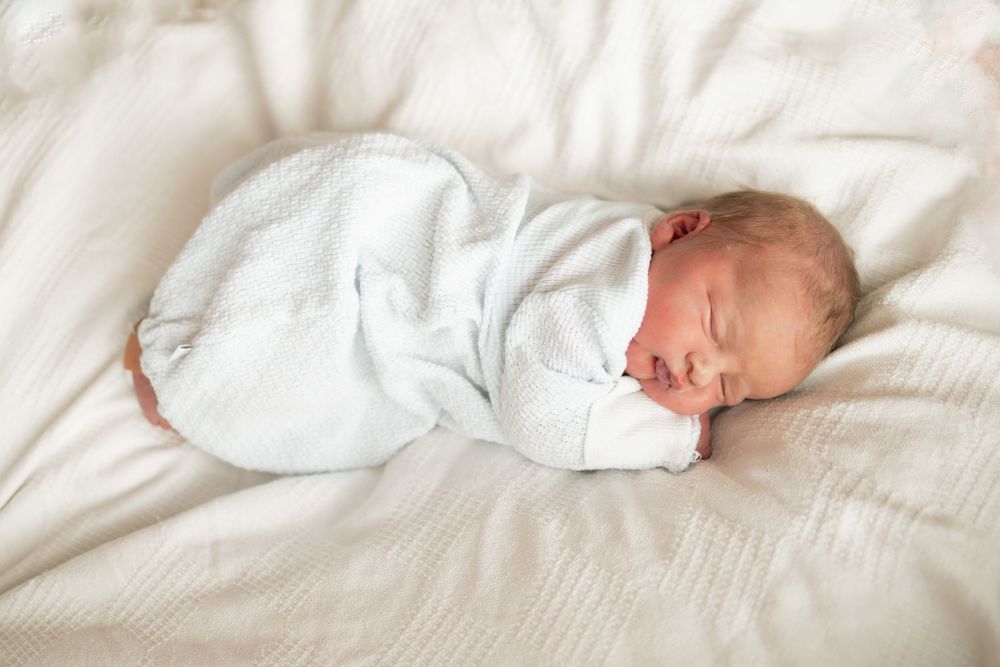 Peaceful newborn baby sleepingat Parkwest Medical Center in Knoxville, TN.