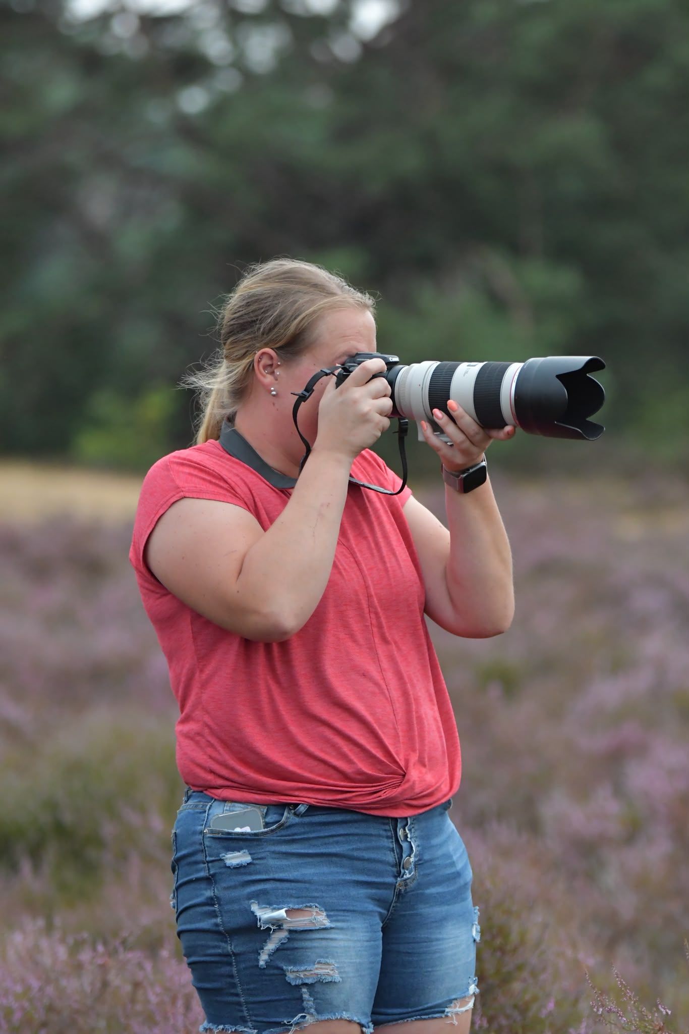 Demi Ruijs in actie als fotograaf