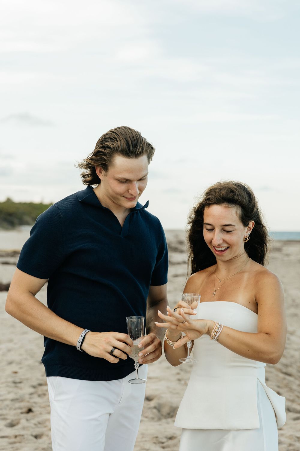 Beach surprise proposal in Florida. Jacksonville Proposal Photographer, Jacksonville Beach Proposal Photographer - Lindsay McDow Photography