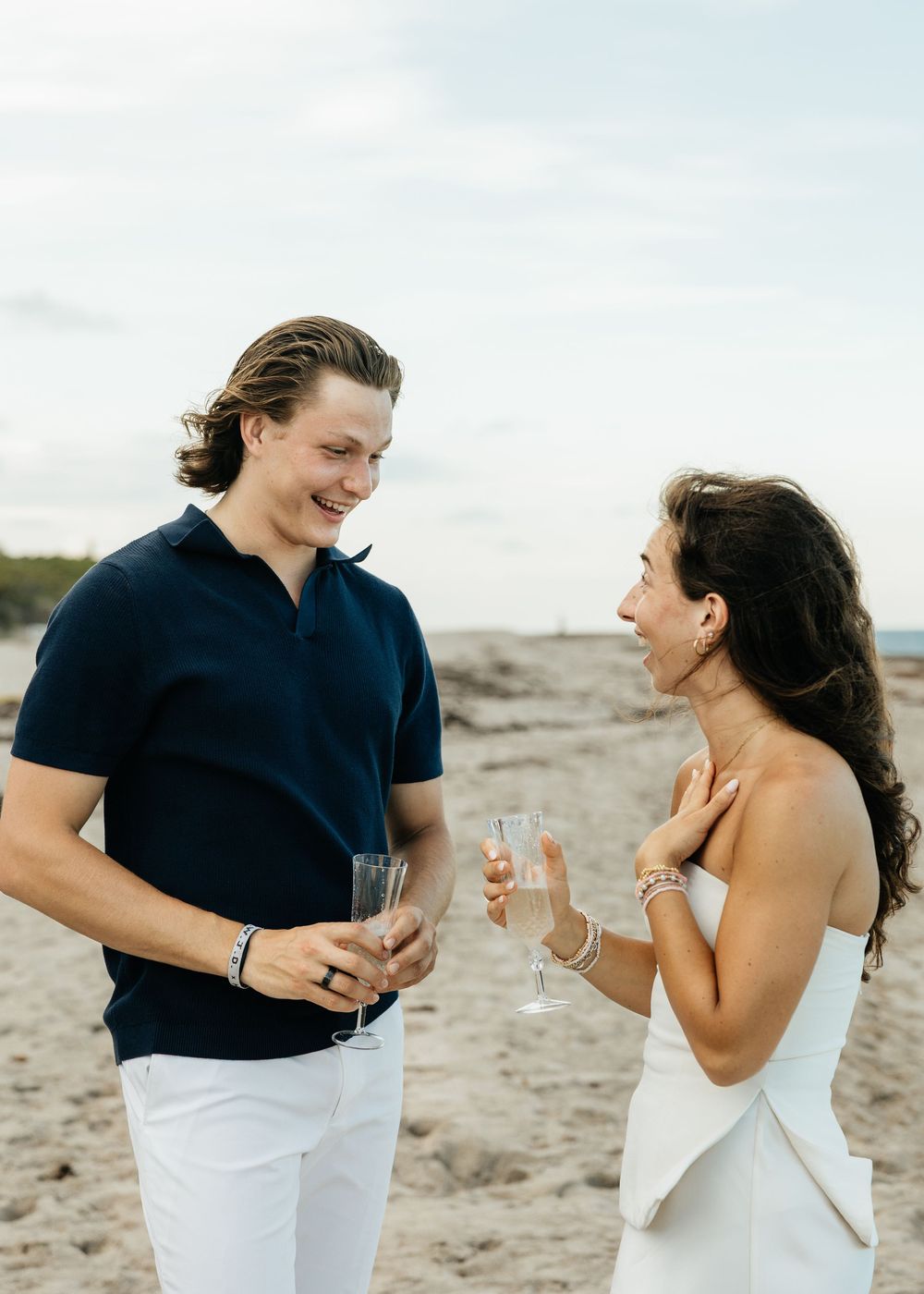 Beach surprise proposal in Florida. Jacksonville Proposal Photographer, Jacksonville Beach Proposal Photographer - Lindsay McDow Photography