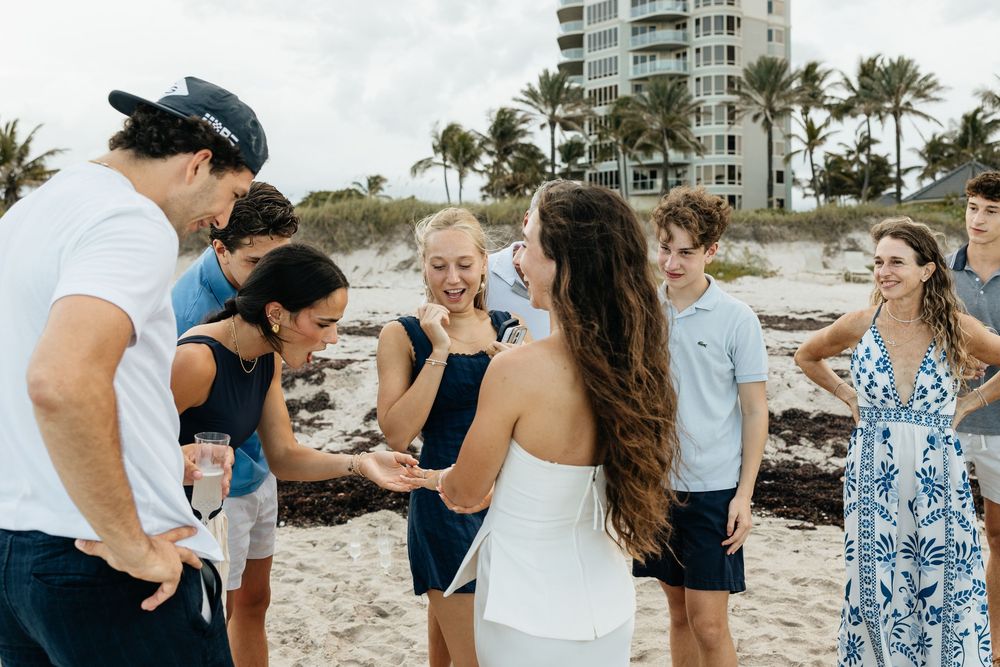 Beach surprise proposal in Florida. Jacksonville Proposal Photographer, Jacksonville Beach Proposal Photographer - Lindsay McDow Photography