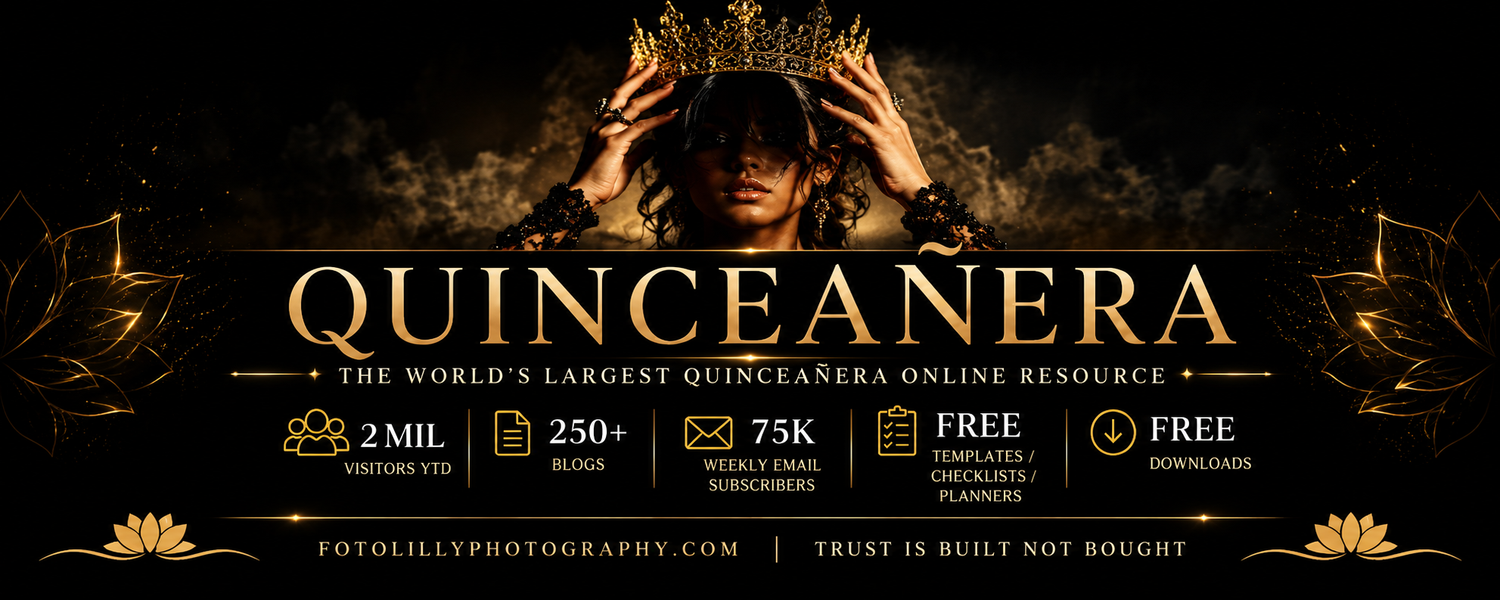 North Texas quinceanera photography for luxury quince portraits, professional video and experienced photobooth coverage across DFW events