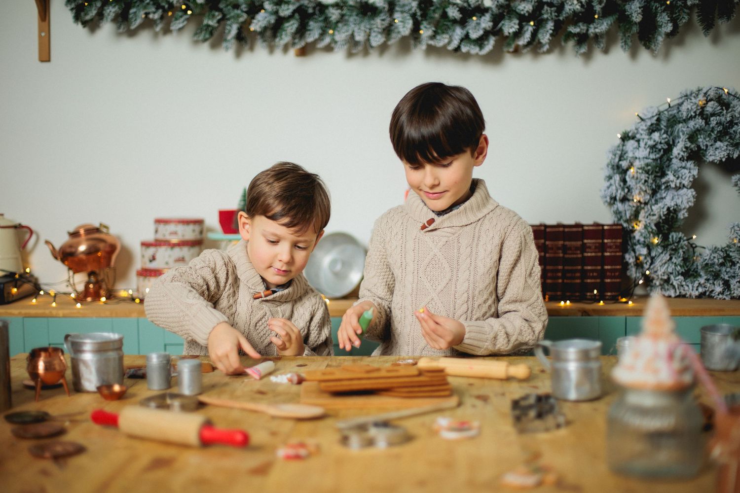 Sessões de natal a fazer bolachas na Maia