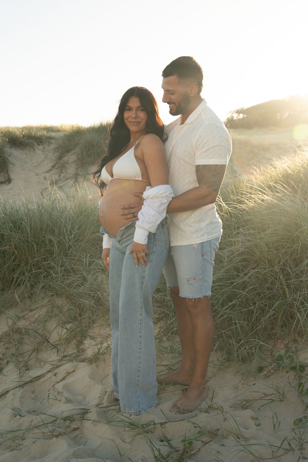 beach maternity photography