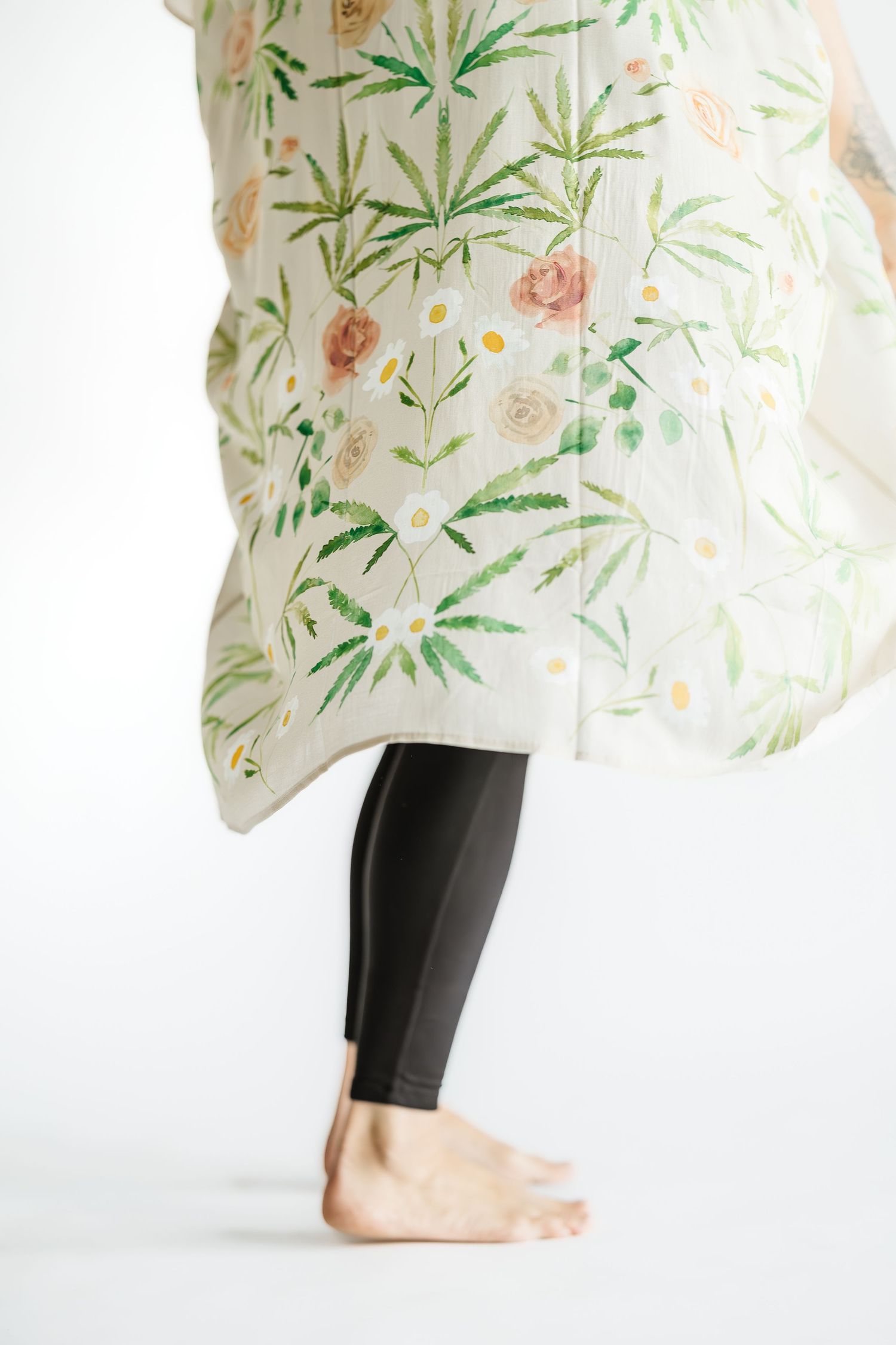 Studio photos taken by a Kelowna photographer for a branding lifestyle photoshoot for clothing and product shots