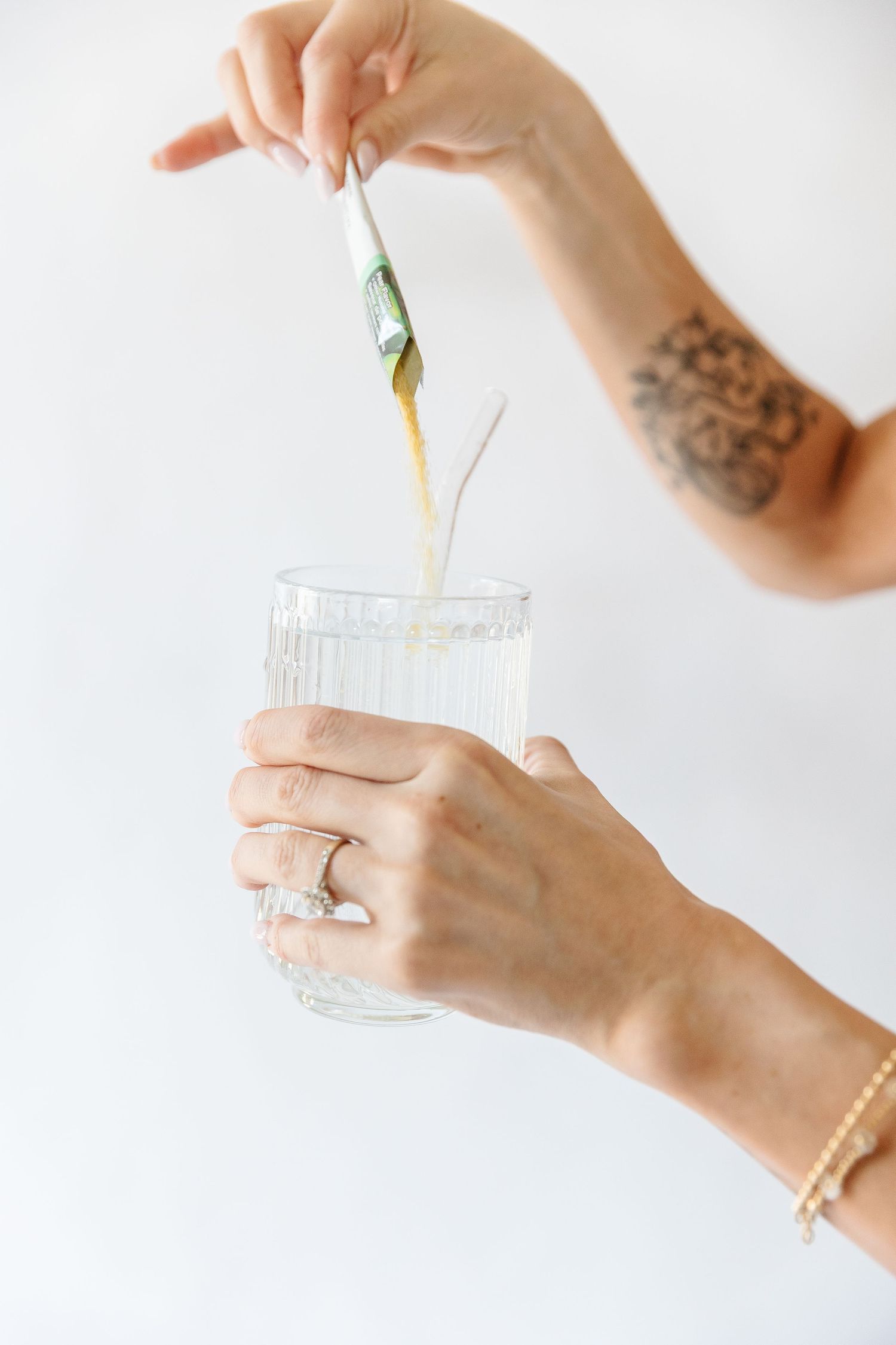 Product shots taken of drink on a white backdrop in Kelowna, BC during a lifestyle branding photoshoot