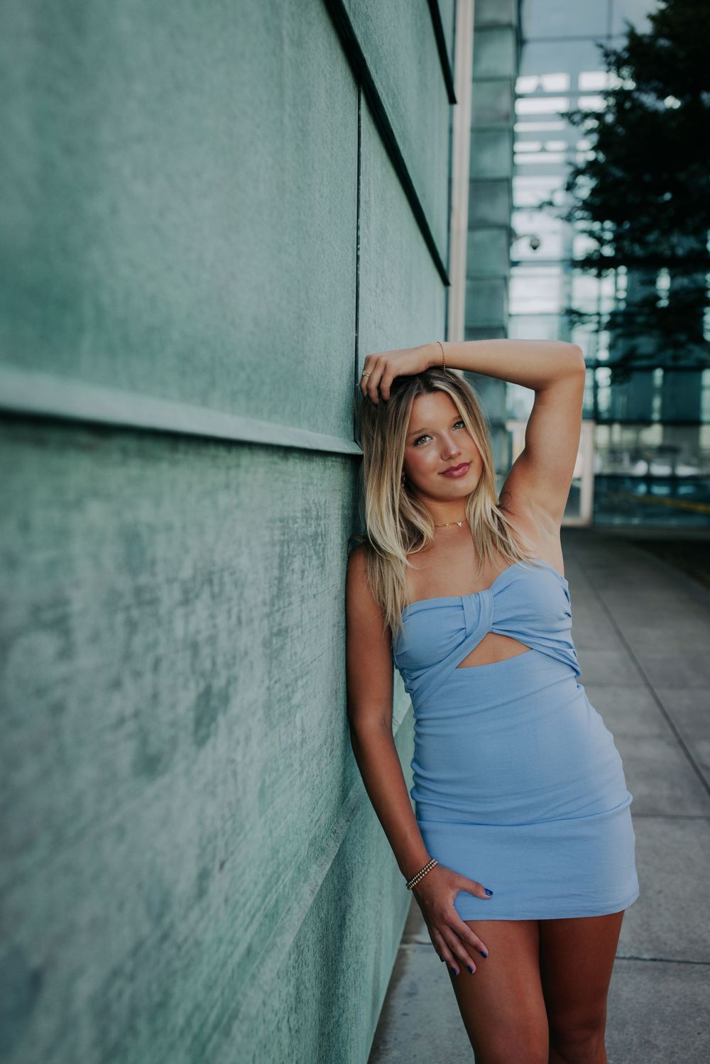 Kansas senior photos featuring a polished beauty portrait with soft retouching