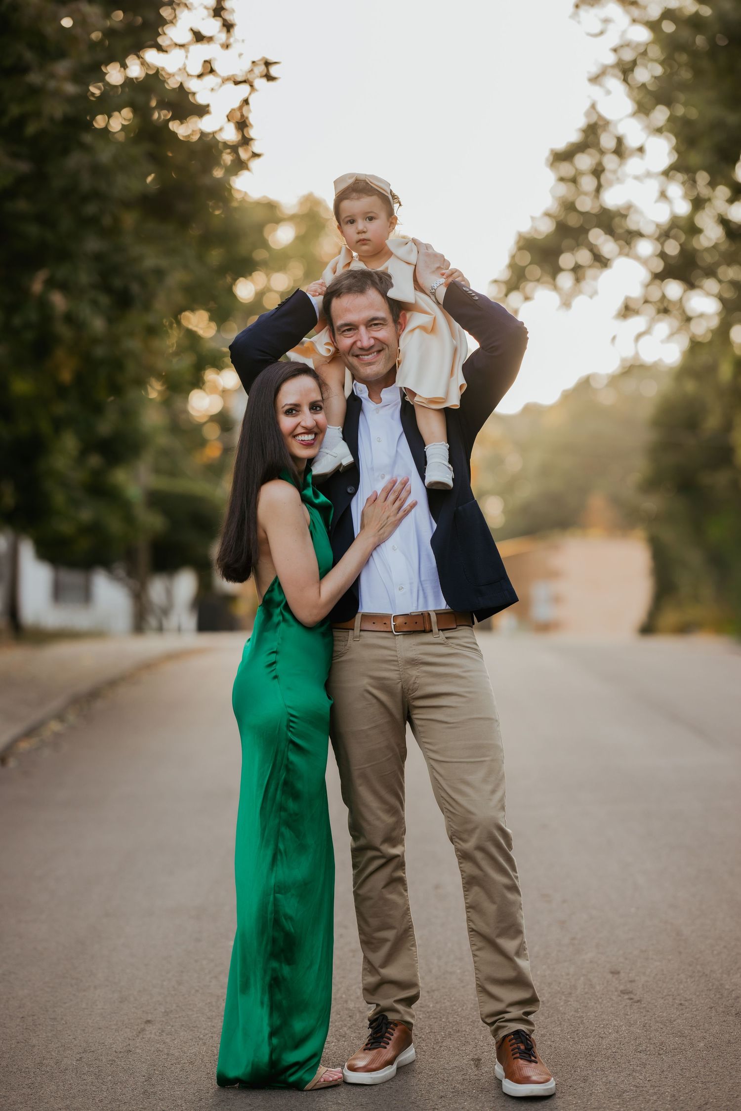 Family photography at golden hour in Zionsville, Indiana