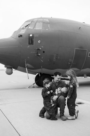 Family flightline sessions by Bethany Pendleton Photography in New Mexico.