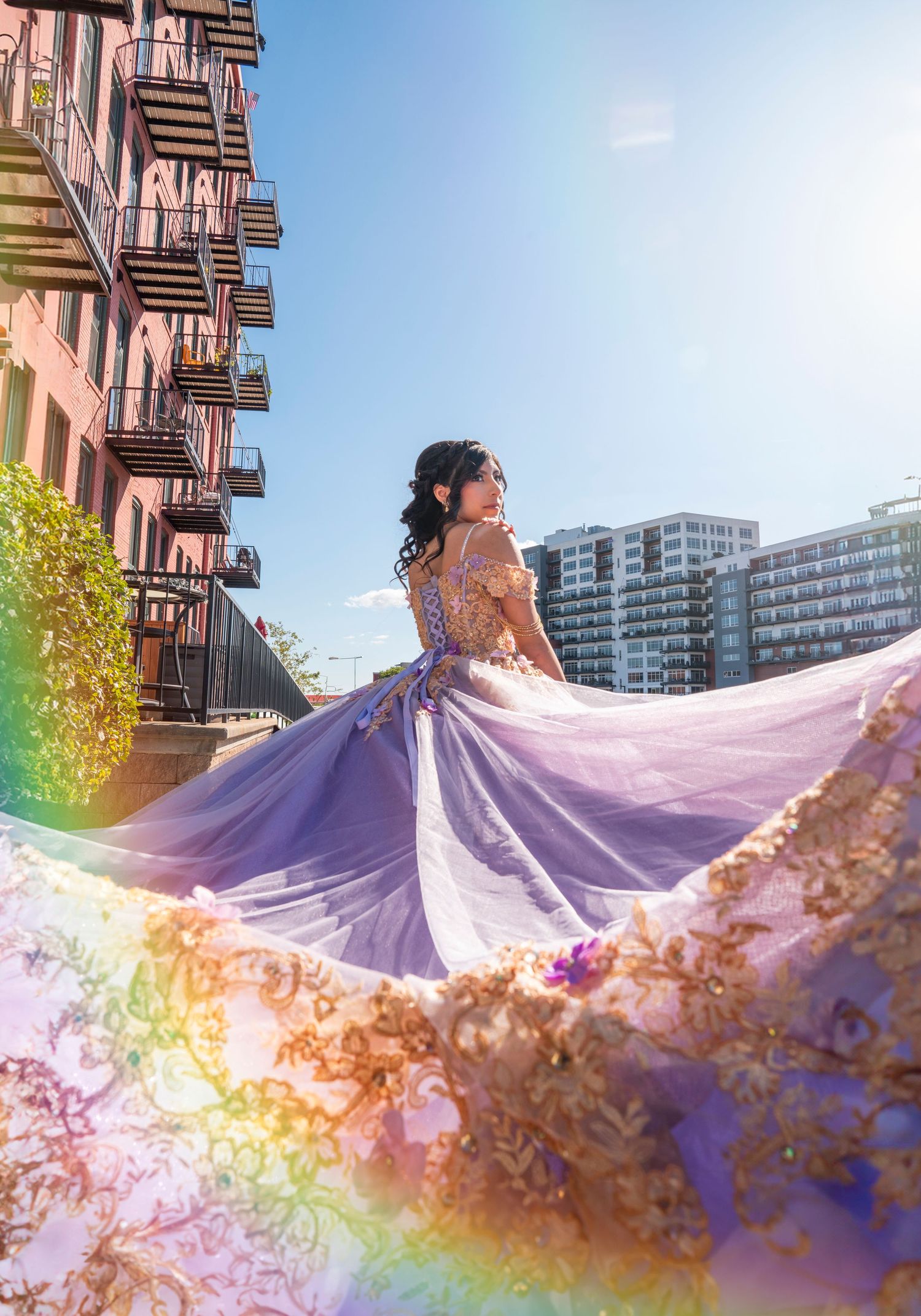 Milwaukee Quinceañera Photos Downtown city Photography