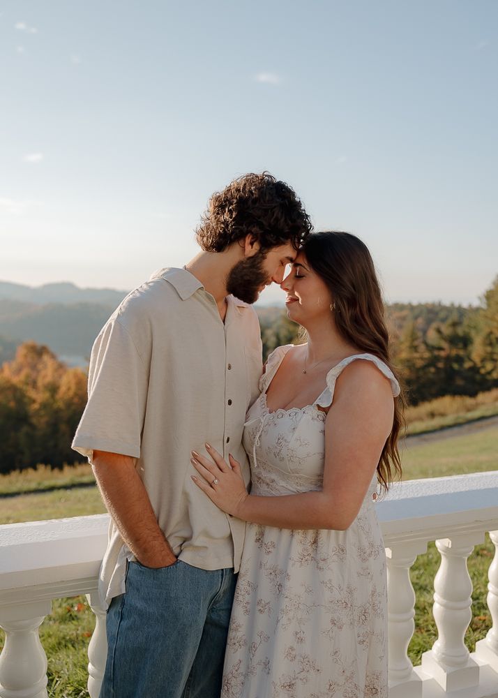 Beautiful Fall engagement session at Moses H. Cone Memorial Park in Blowing Rock, NC.
