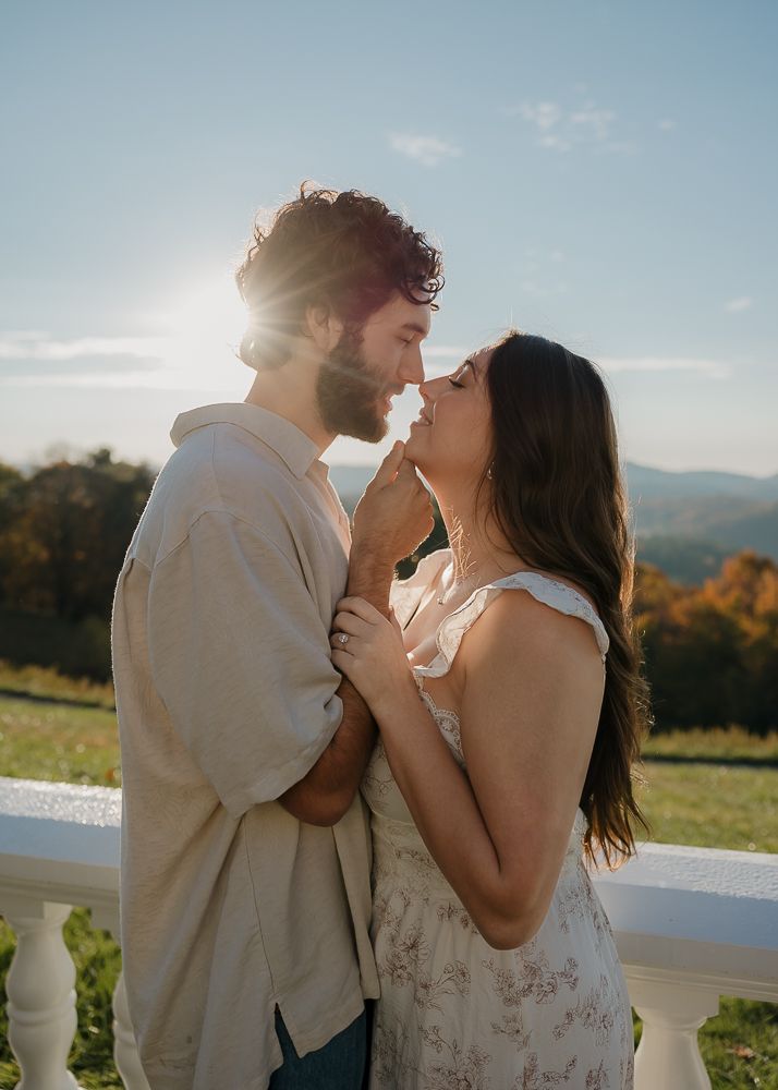 Beautiful Fall engagement session at Moses H. Cone Memorial Park in Blowing Rock, NC.