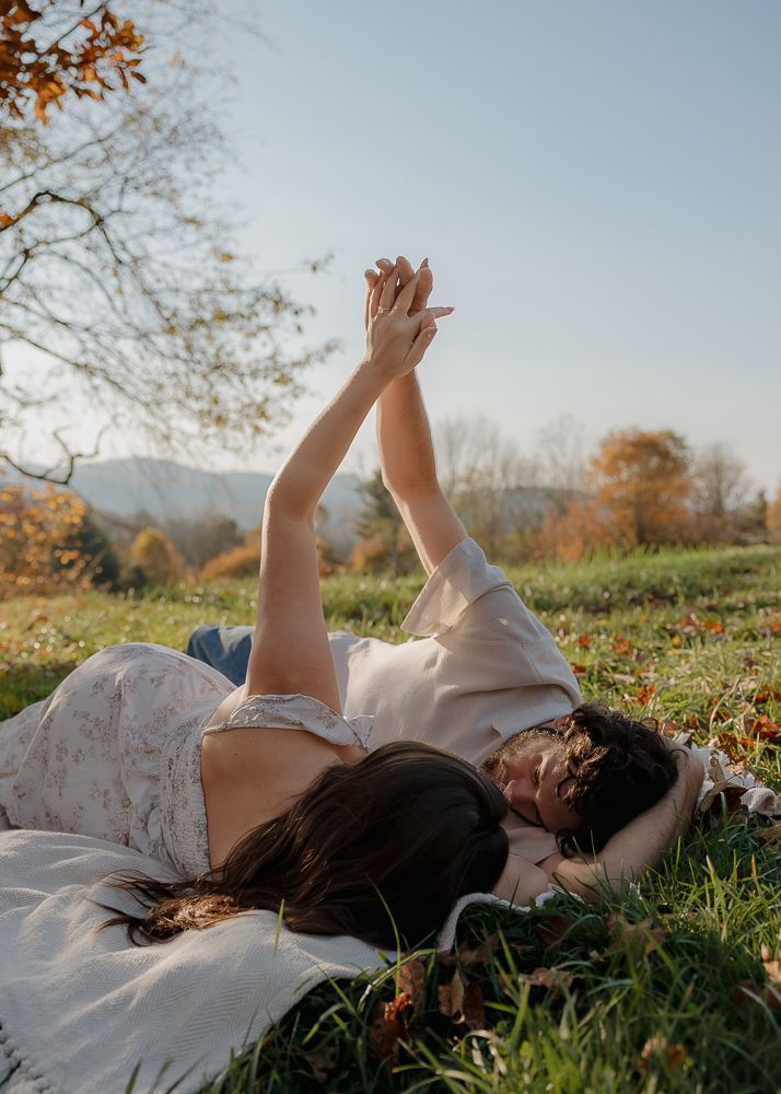 Beautiful Fall engagement session at Moses H. Cone Memorial Park in Blowing Rock, NC.