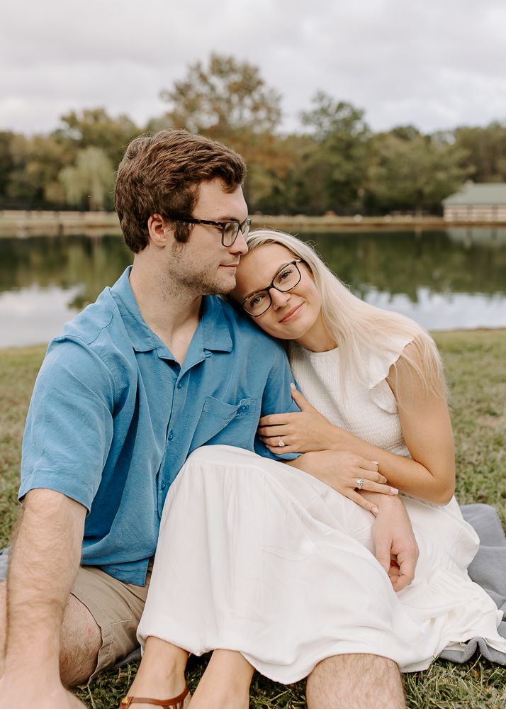 Beautiful Fall engagement session at Morning Glory Farm in Monroe, NC.