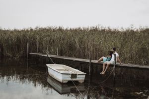 Instants doux et naturels en extérieur au bord du lac  de Neuchâtel