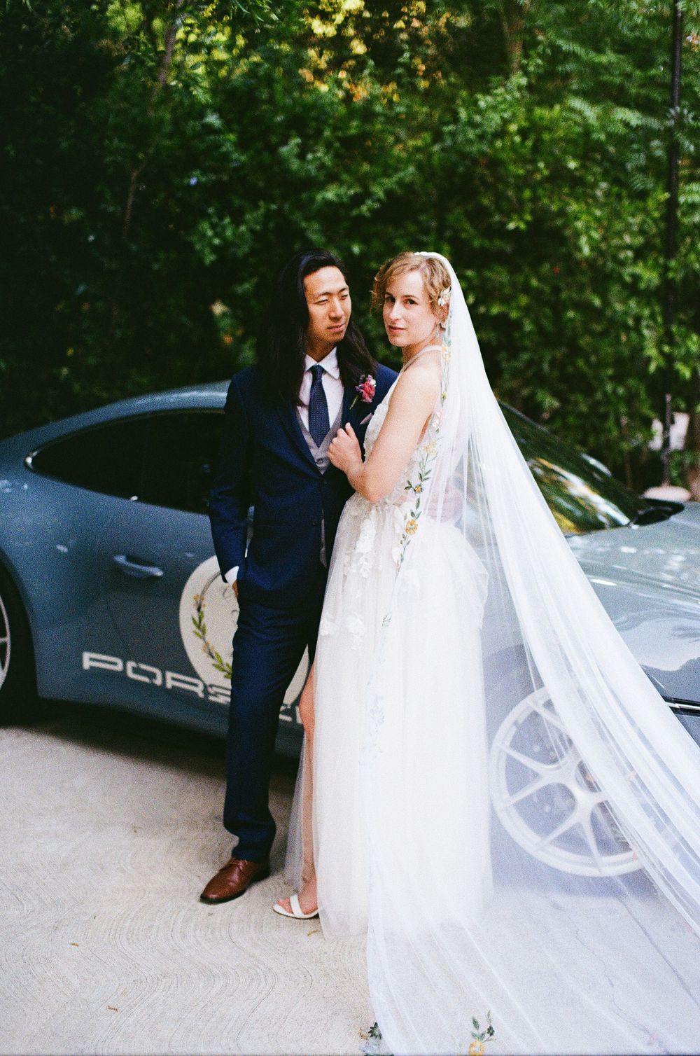 Documentary-style wedding photography on 35mm film in The Carolinas and Malibu, California
