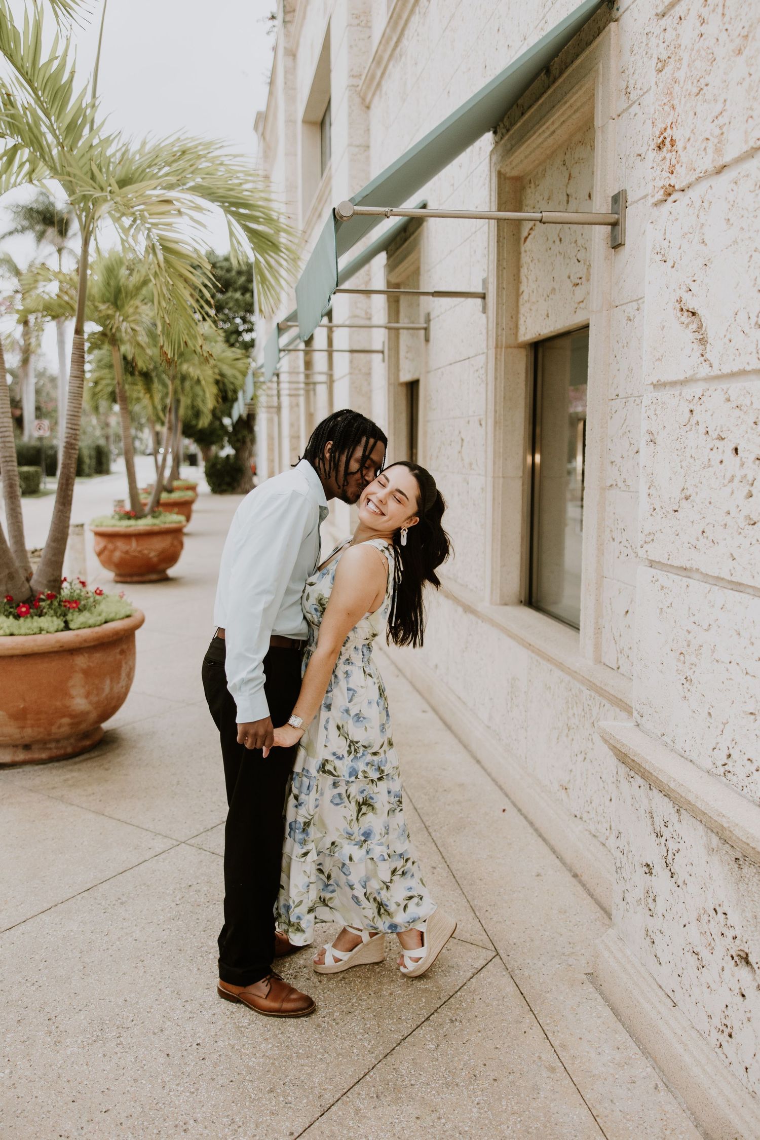 Downtown Palm Beach Engagement photos captured by Lindsay McDow Photography in Worth Ave