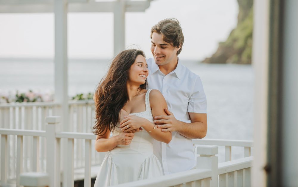 St Lucia surprise proposal and engagement photoshoot at Sugar Beach Viceroy