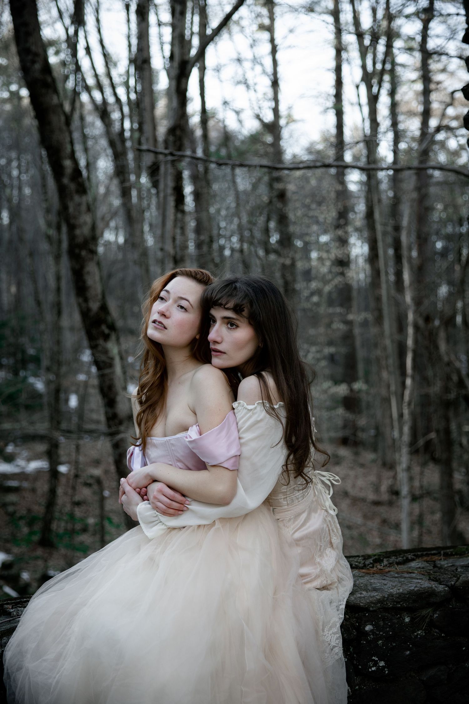 sapphic couple, romantic photoshoot, wlw wedding, lesbian wedding, queer photographer rhode island, lesbian photographer, new england