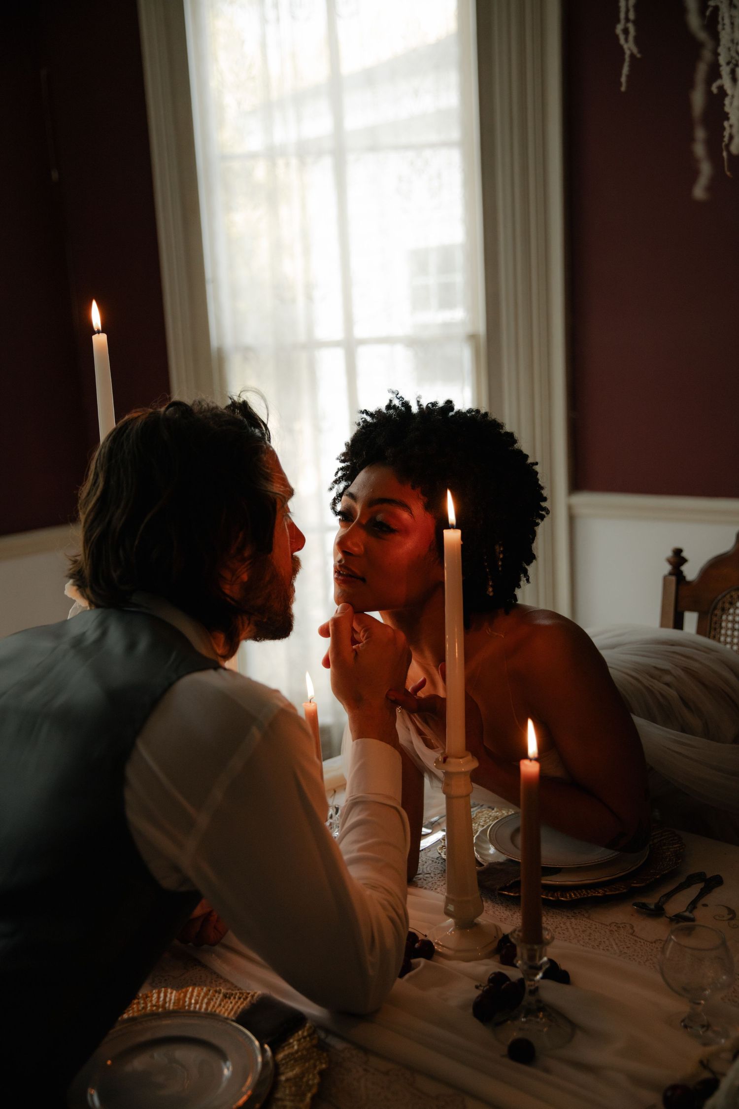 cinematic wedding photographer, alternative wedding couple, new england photographer, rhode island photographer, moody fantasy photographer,