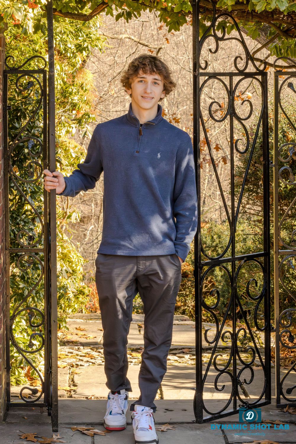 Senior Portrait Photography in the woods, commemorating their senior year