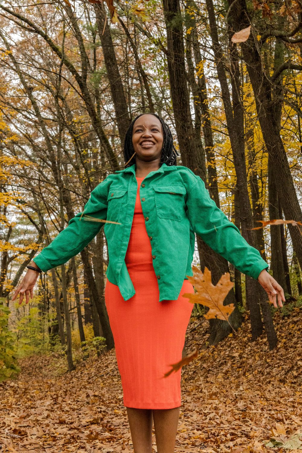 Senior Portrait Photography in the woods, commemorating their senior year