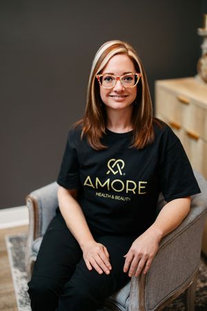 Professional lifestyle photos showing someone in black t-shirts with gold text branding against a dark background.